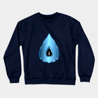 Shakti Teardrop Meditation Candle - Blue Crewneck Sweatshirt